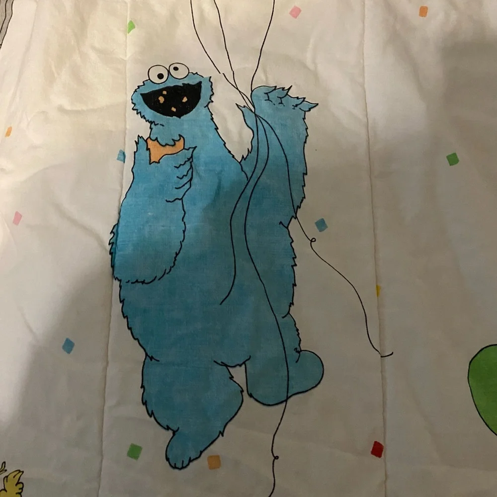 Vintage Sesame Street Muppets comforter